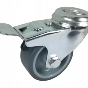 Zestaw kołowy skrętny z hamulcem 75mm nośność 60kg Nowość